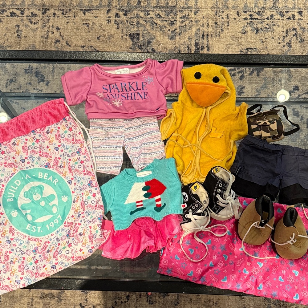 Build-A-Bear Colorful Clothing and Accessories Set